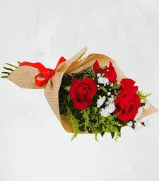 BuquĂȘ de 3 Rosas Vermelhas