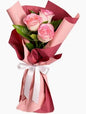 Buquê Trio de Rosas Cor de Rosa
